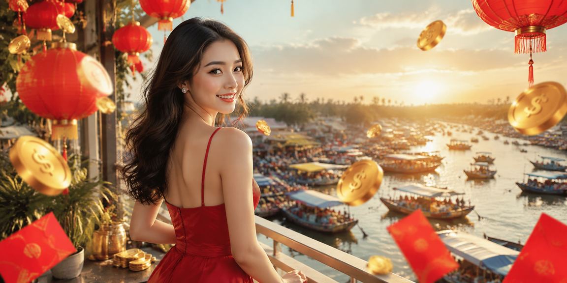 Khung cảnh đèn lồng khắp miền Mekong nơi người dùng nabh4 tham gia cá cược